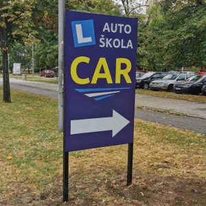 car-1 Reklamna obostrana tabla